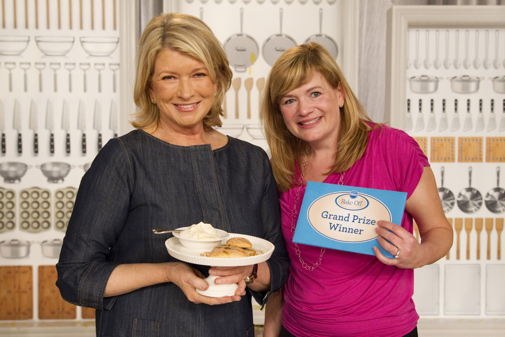  With Martha Stewart at the 45th Pillsbury Bake Off Contest. 