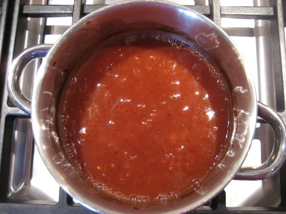  Bring to a boil and simmer until thickened. 