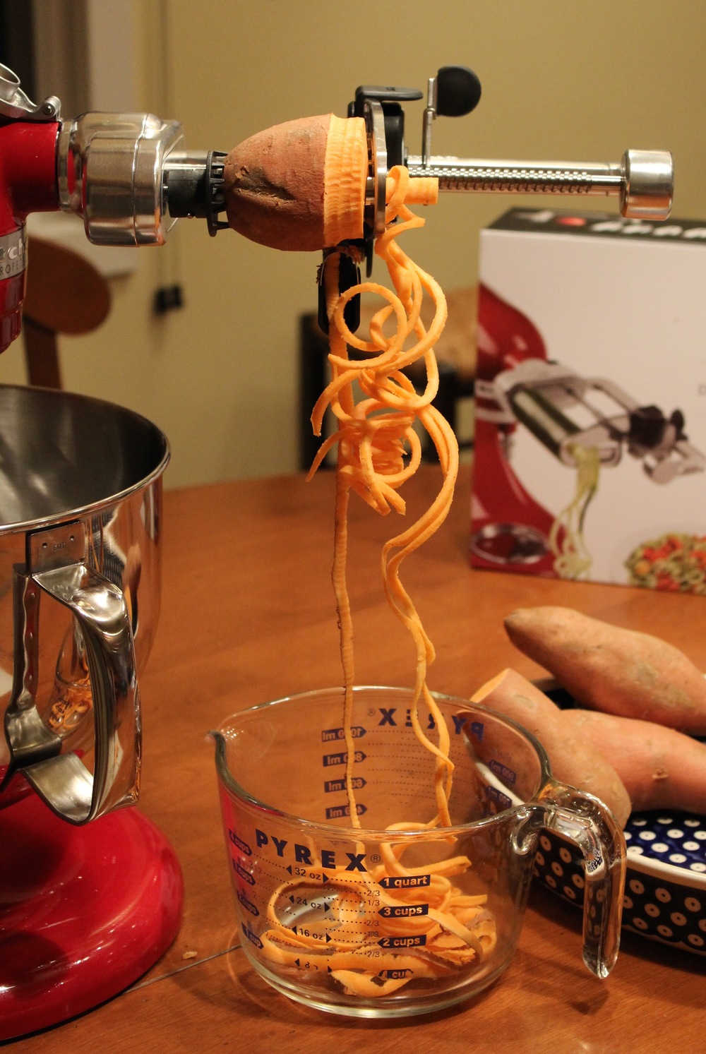 KitchenAid Spiralizer cheesy potato 