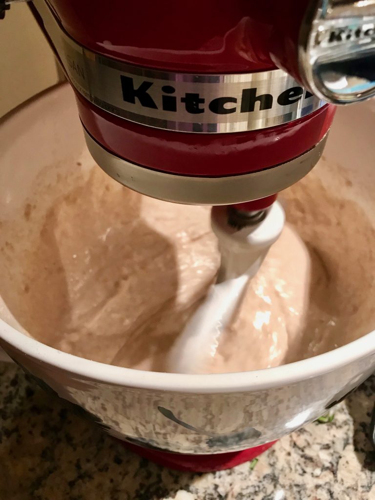 Using KitchenAid Stand Mixer to mix yeasted waffle batter