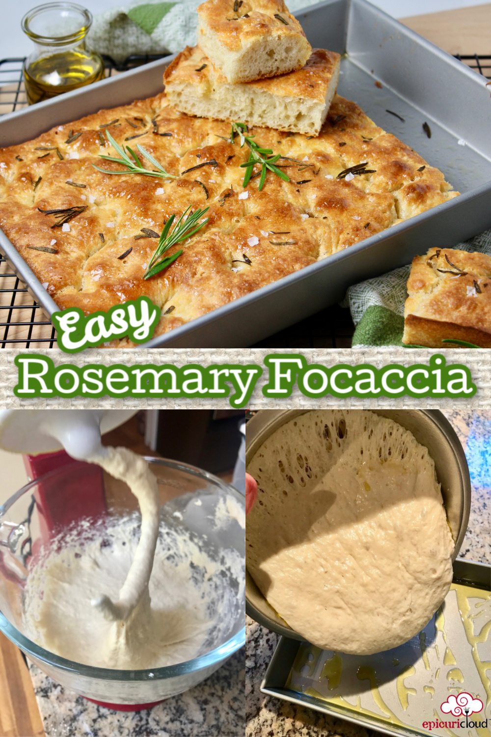 Easy Rosemary Focaccia Bread — Let's Dish Recipes