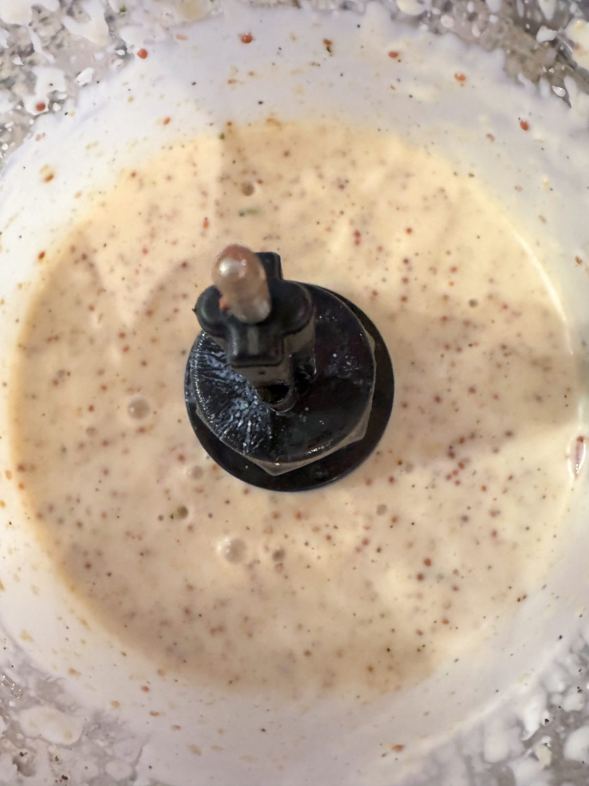 Creamy Honey Mustard Dressing in KitchenAid 7-cup Food Processor.